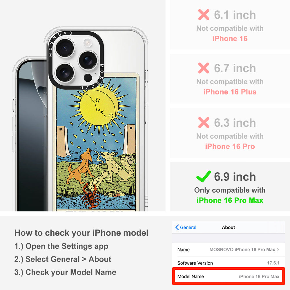 The Moon Phone Case - iPhone 16 Pro Max Case - MOSNOVO