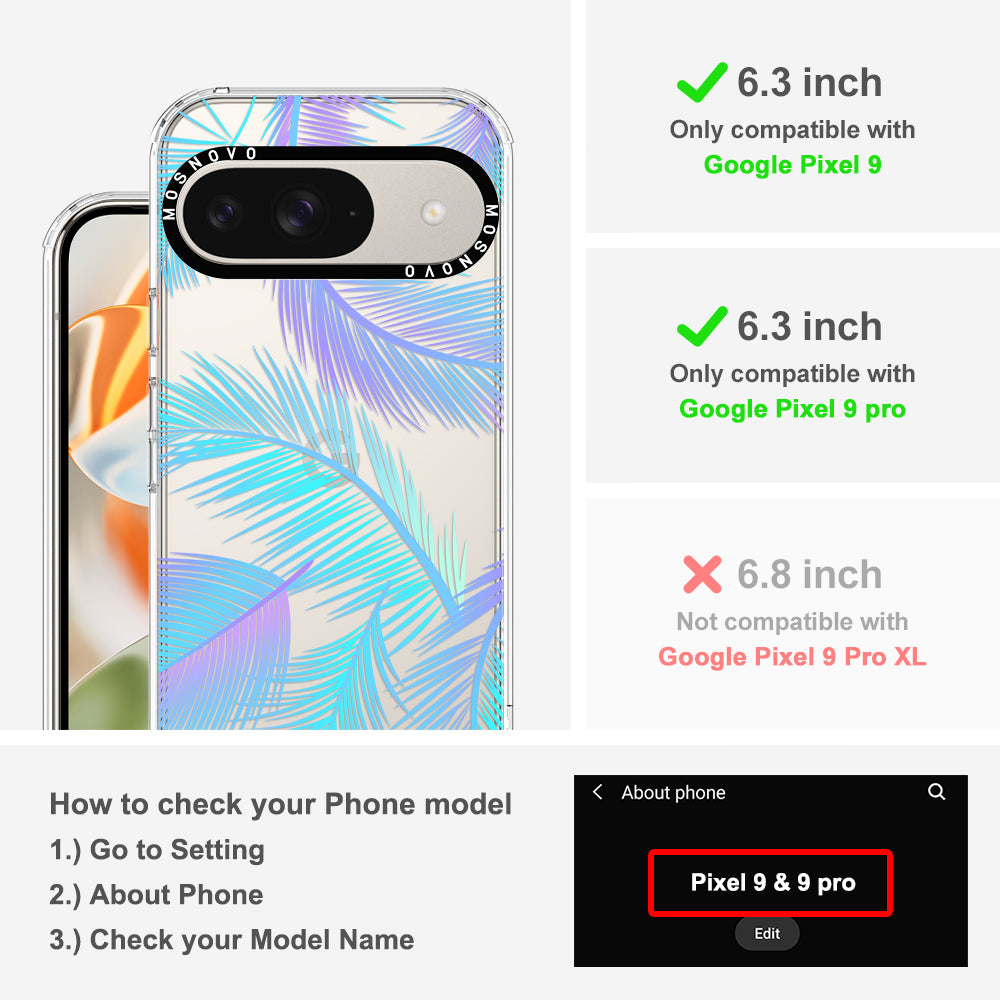 Gradient Tropical Palm Leaf Phone Case - Google Pixel 9 Pro Case