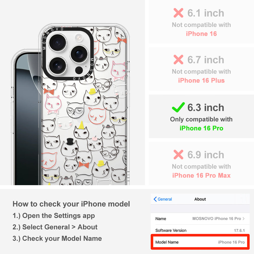 Grumpy Cat Phone Case - iPhone 16 Pro Case - MOSNOVO