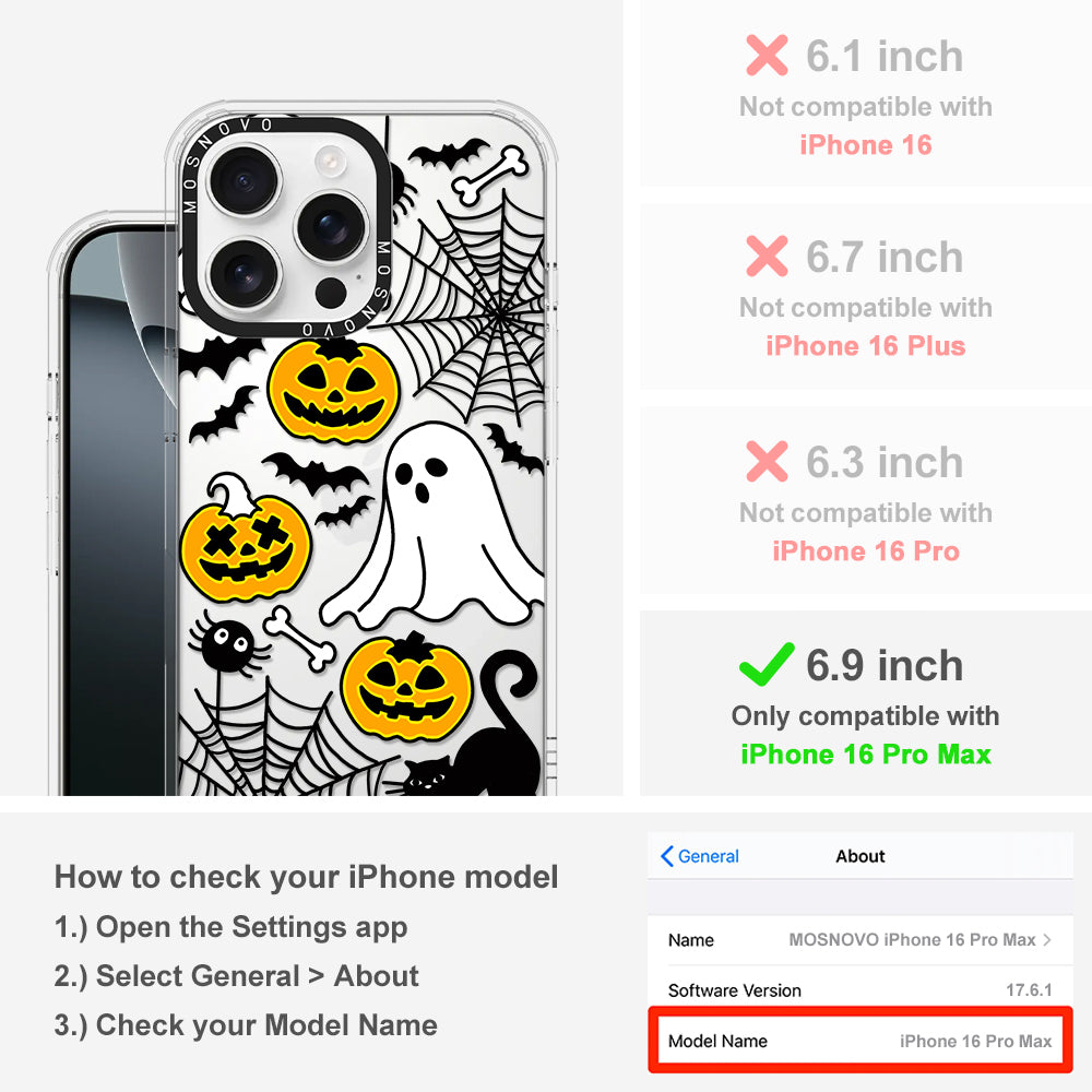 Halloween Pumpkin Phone Case - iPhone 16 Pro Max Case - MOSNOVO