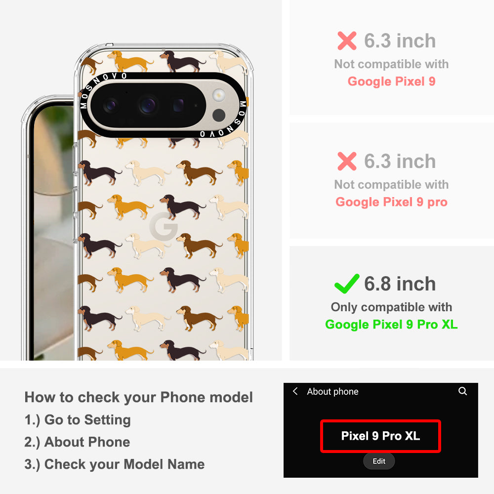 Cute Dachshund Phone Case - Google Pixel 9 Pro XL Case