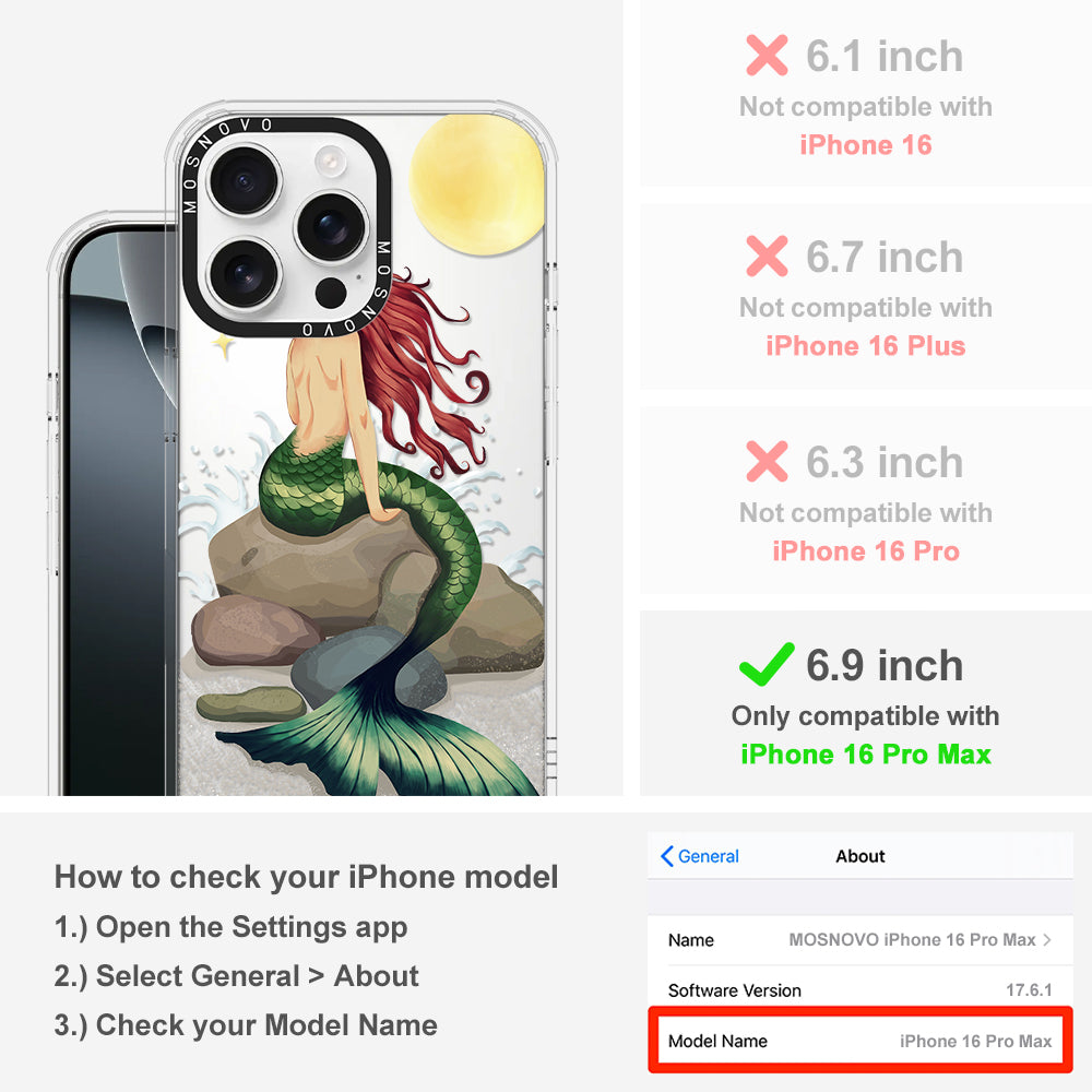 Fairy Mermaid Phone Case - iPhone 16 Pro Max Case - MOSNOVO
