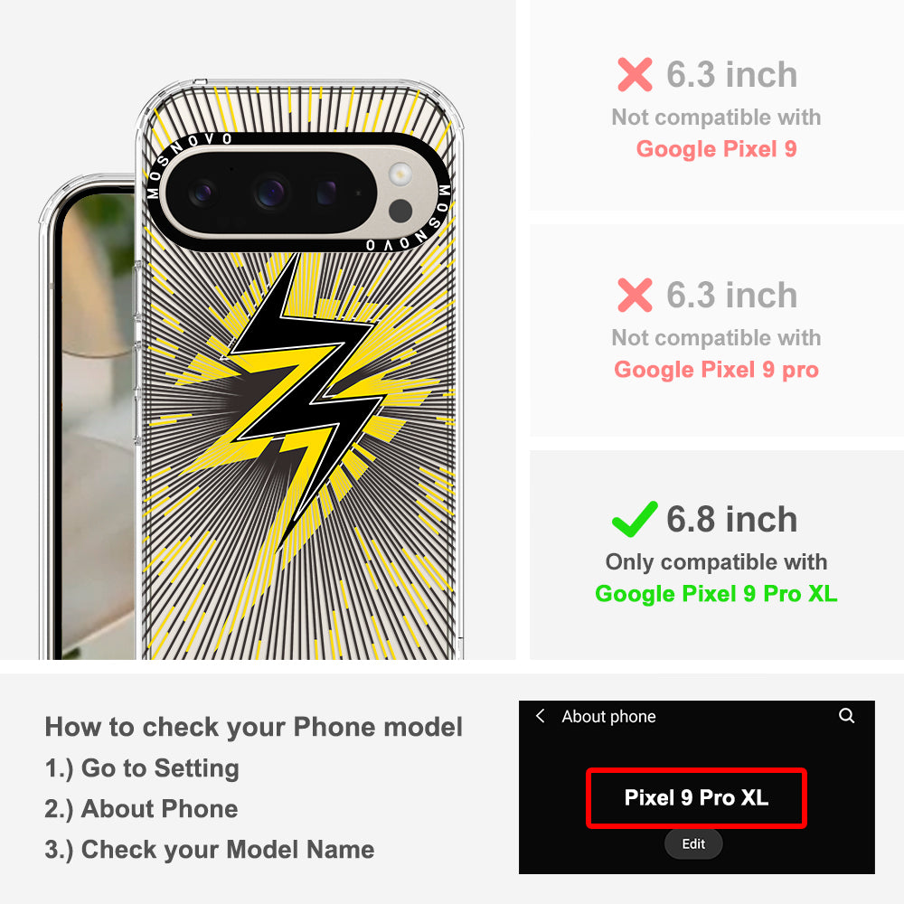 Lightning Bolt Phone Case - Google Pixel 9 Pro XL Case