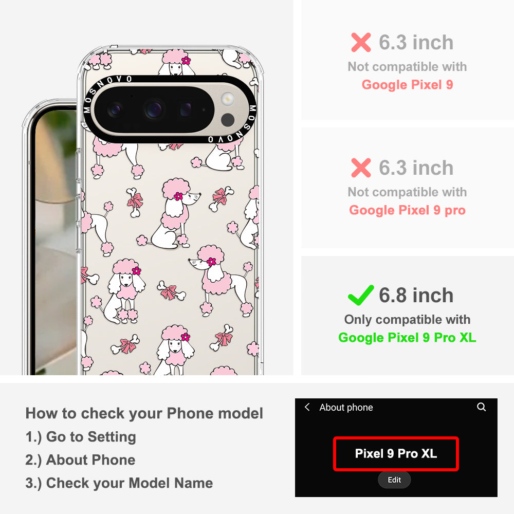 Pink Poodle Phone Case - Google Pixel 9 Pro XL Case