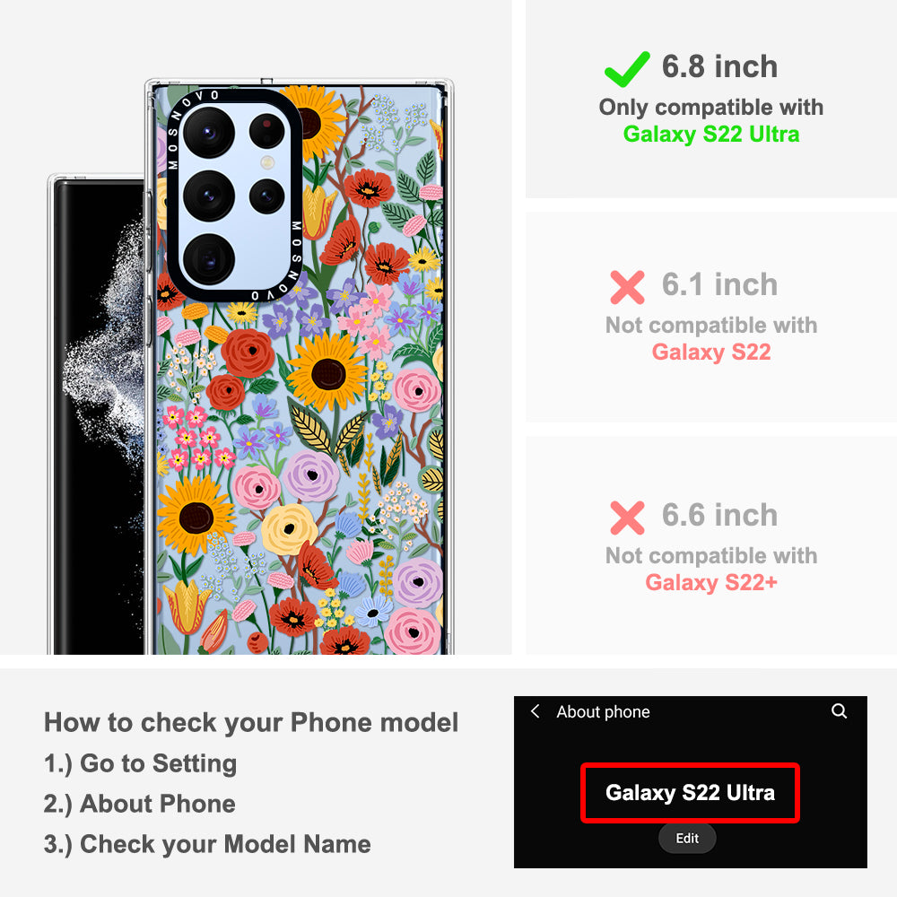 Blossom & Bloom Phone Case - Samsung Galaxy S22 Ultra Case