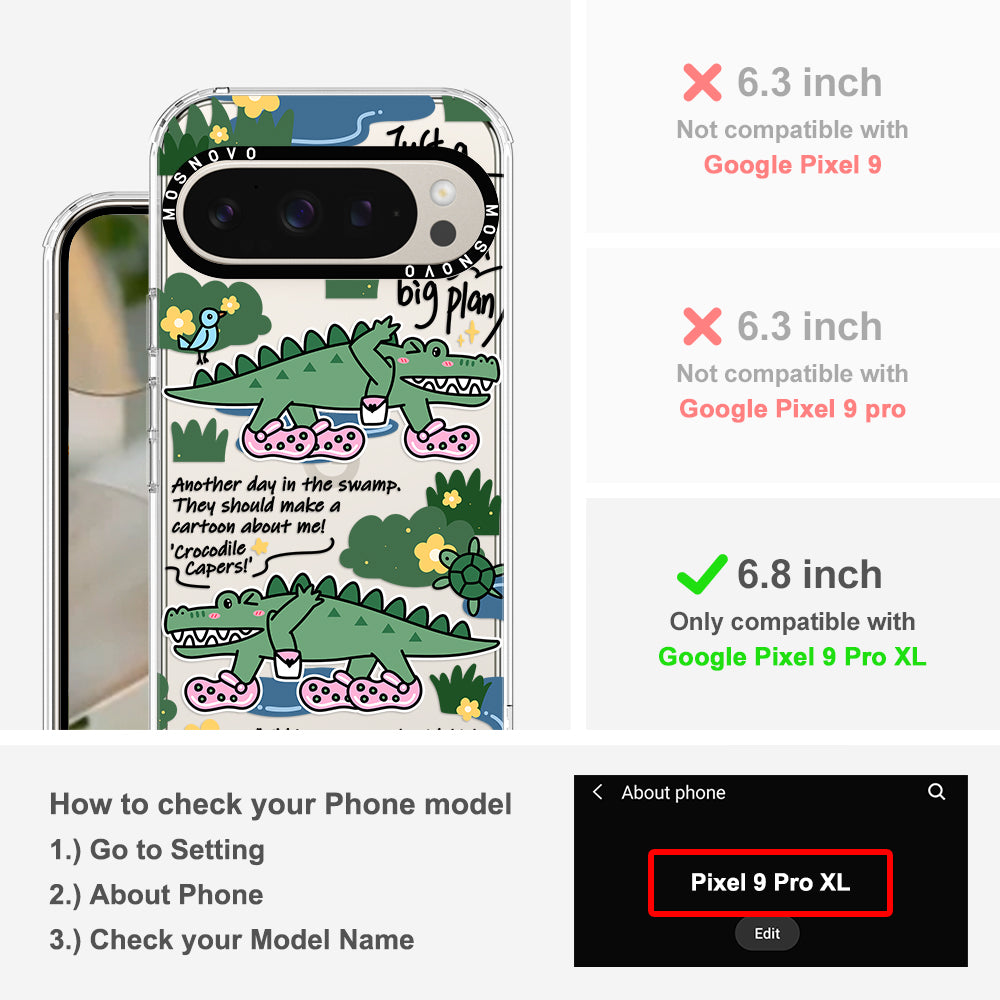 Croc with Big Plan Phone Case - Google Pixel 9 Pro XL Case