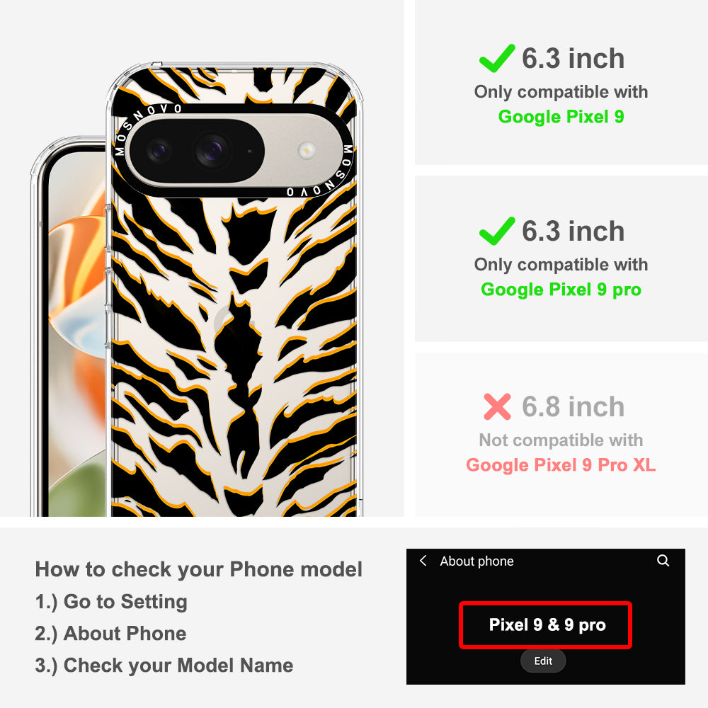 Tiger Print Phone Case - Google Pixel 9 Case