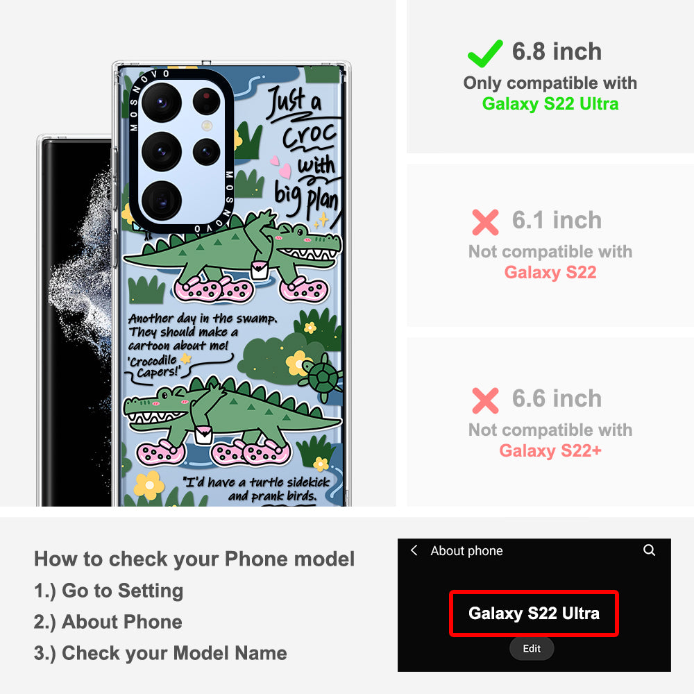Croc with Big Plan Phone Case - Samsung Galaxy S22 Ultra Case