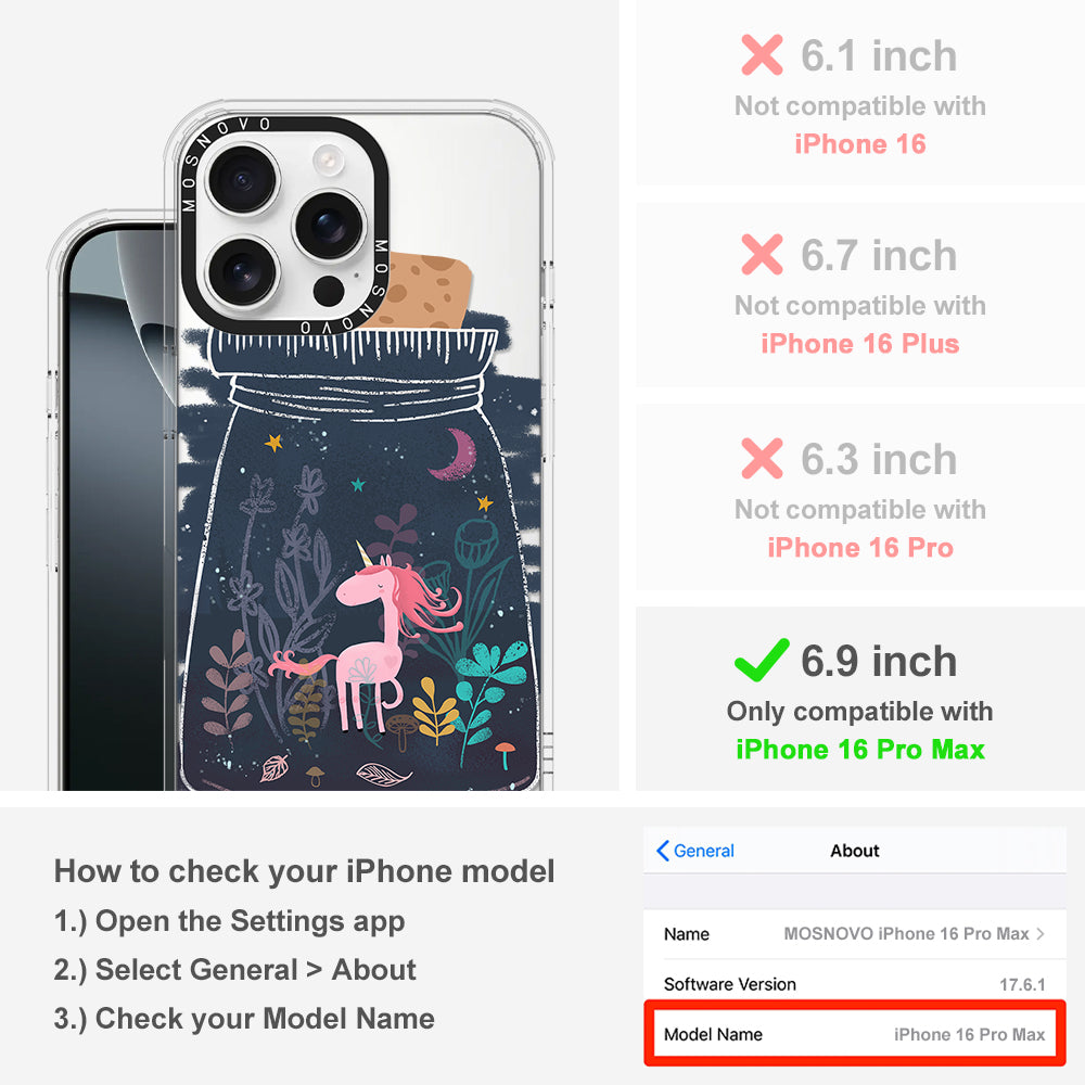 Fairy Unicorn Phone Case - iPhone 16 Pro Max Case - MOSNOVO