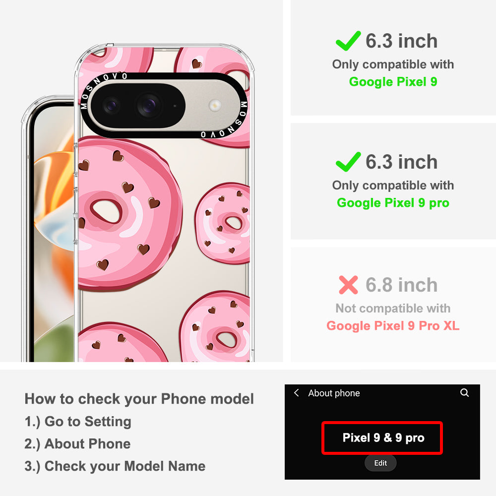 Pink Donuts Phone Case - Google Pixel 9 Case