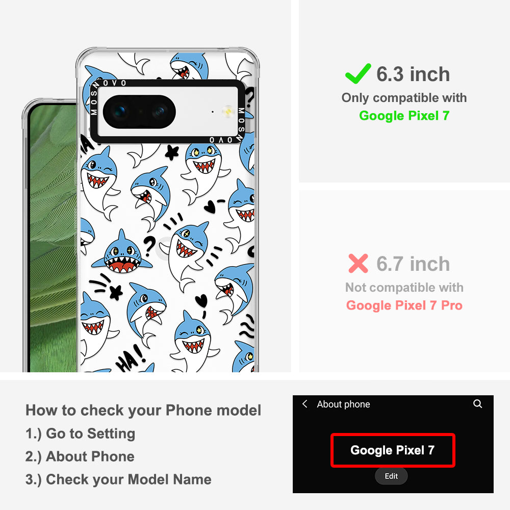 Cute Sharks Phone Case - Google Pixel 7 Case