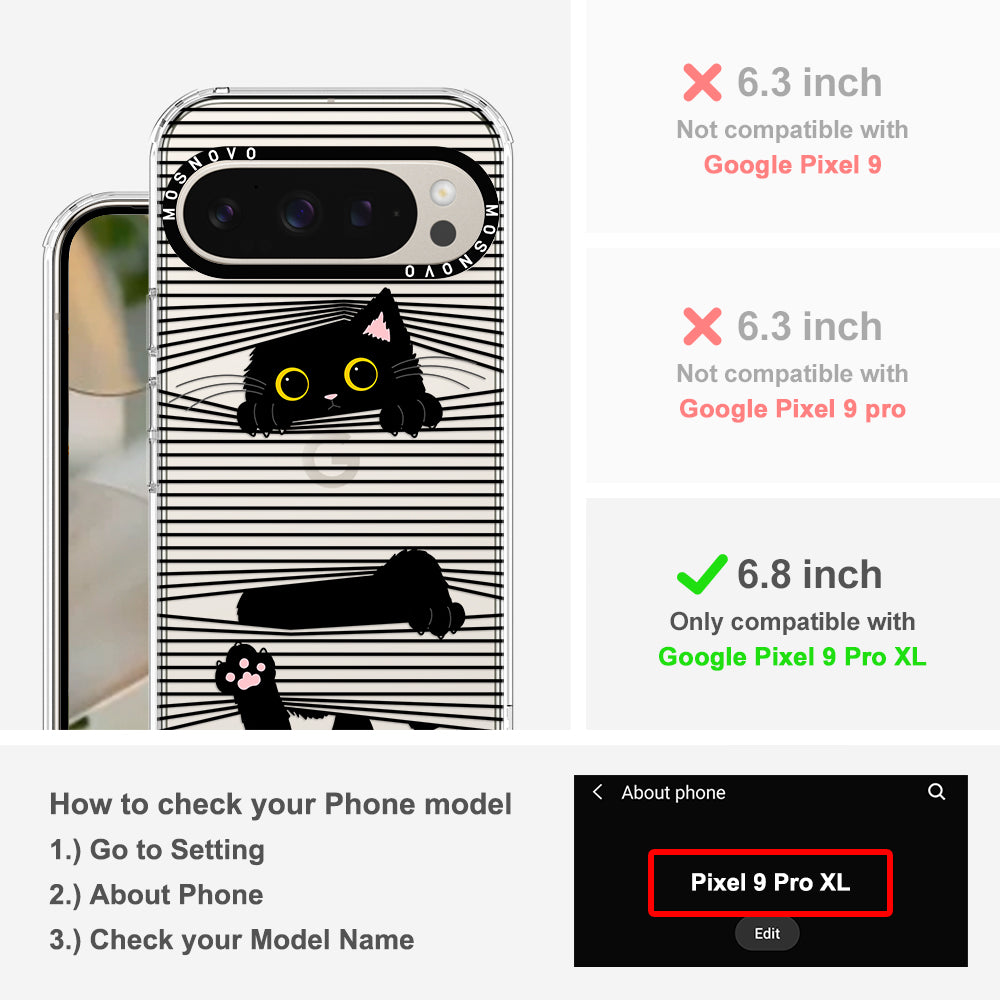 Hidden Black Cat Phone Case - Google Pixel 9 Pro XL Case