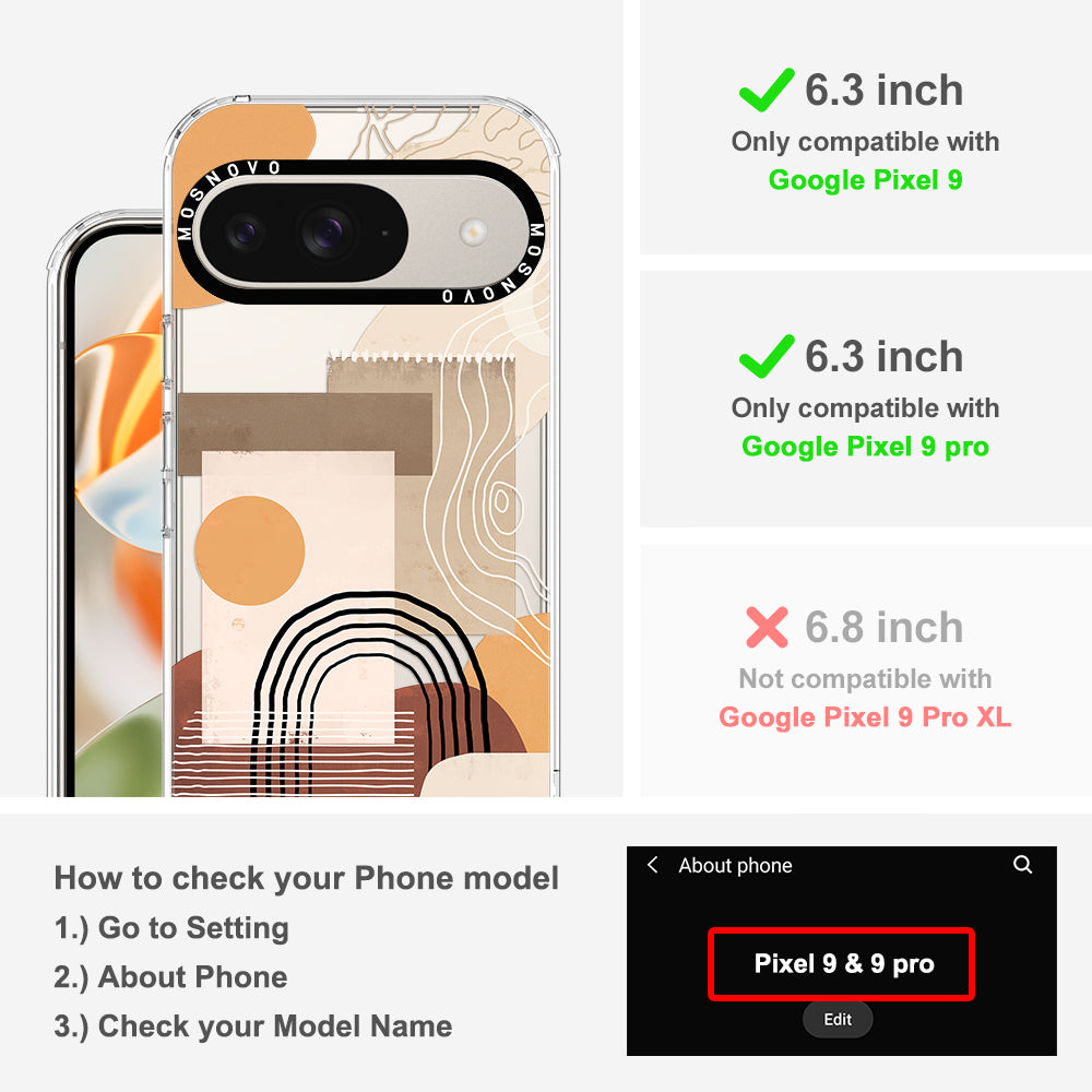 Minimalist Abstract Art Phone Case - Google Pixel 9 Case