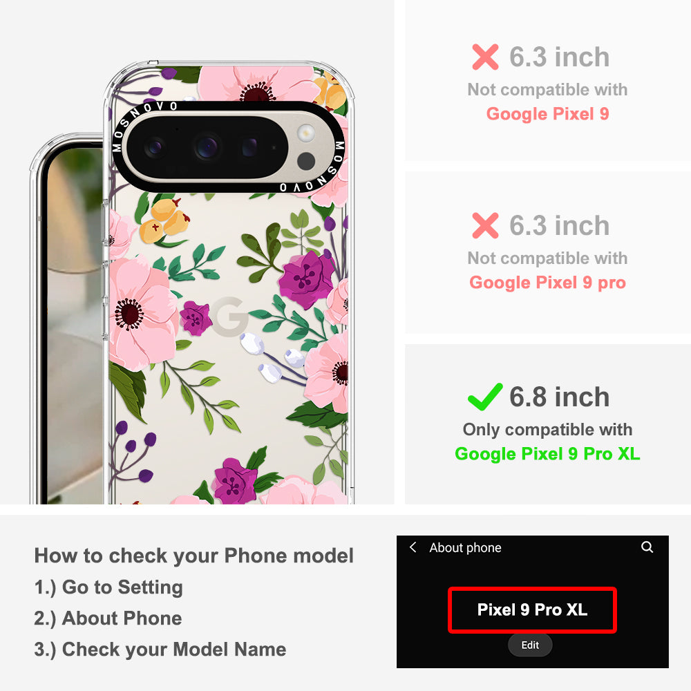 Watercolor Floral Phone Case - Google Pixel 9 Pro XL Case