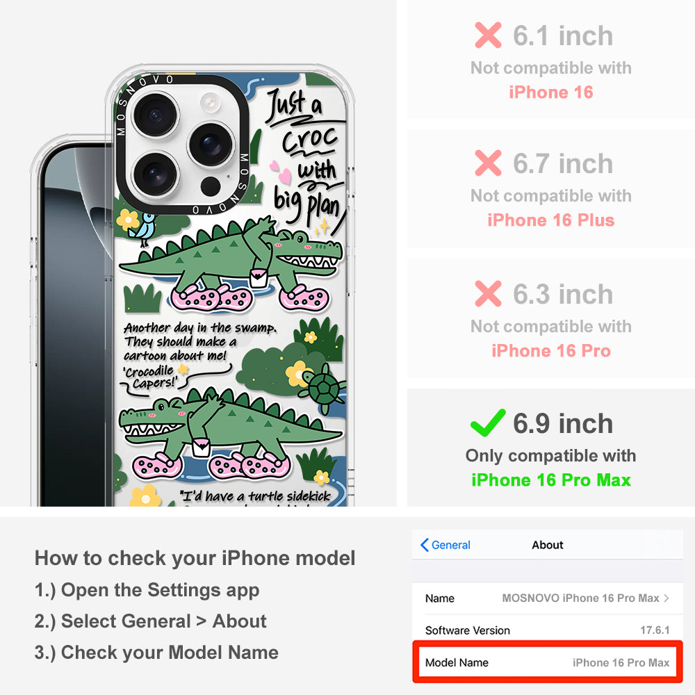 Croc with Big Plan Phone Case - iPhone 16 Pro Max Case