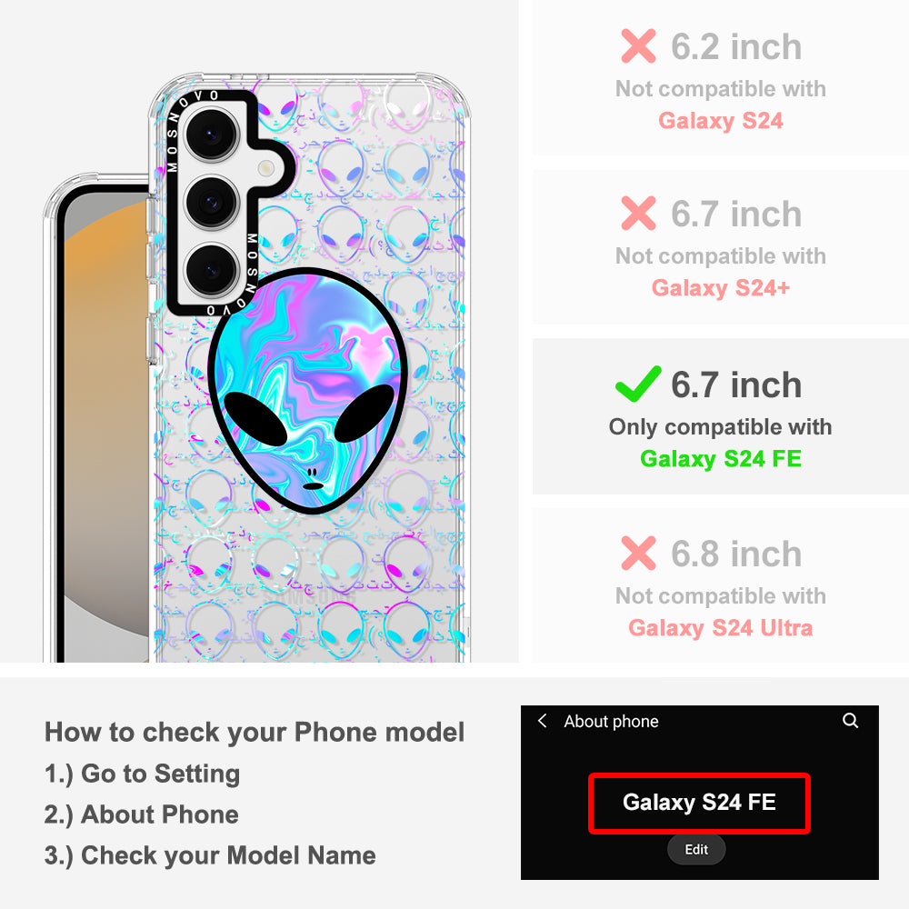 Space Alien Phone Case - Samsung Galaxy S24 FE Case - MOSNOVO