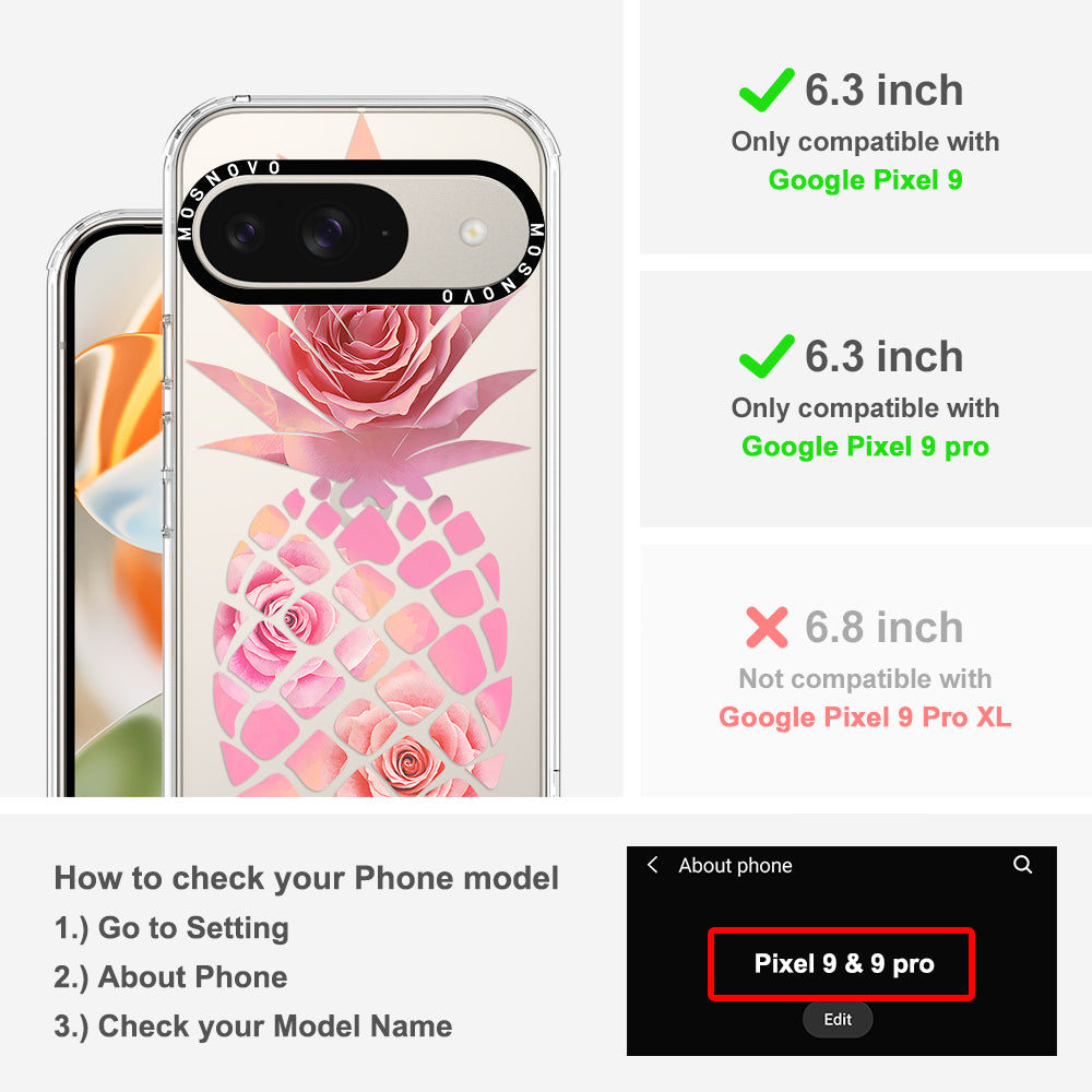 Pink Floral Pineapple Phone Case - Google Pixel 9 Case