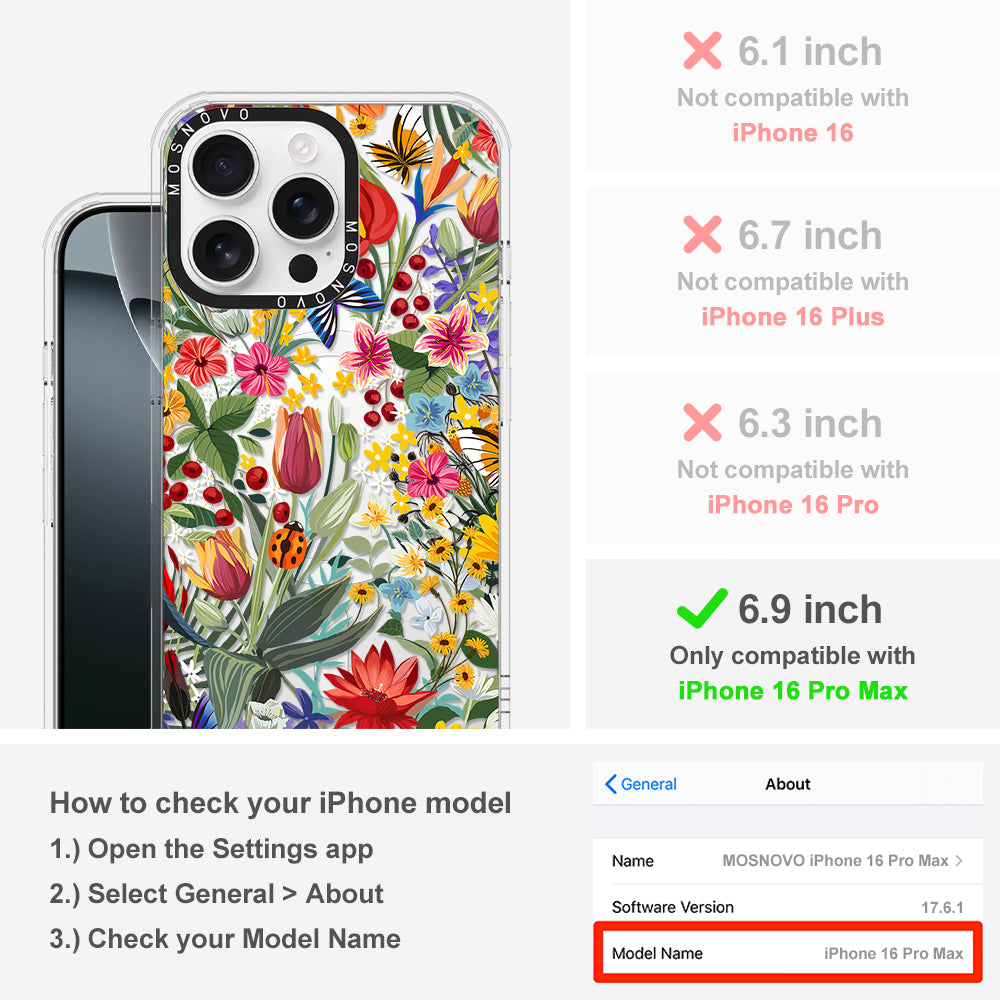 In The Garden Phone Case - iPhone 16 Pro Max Case - MOSNOVO