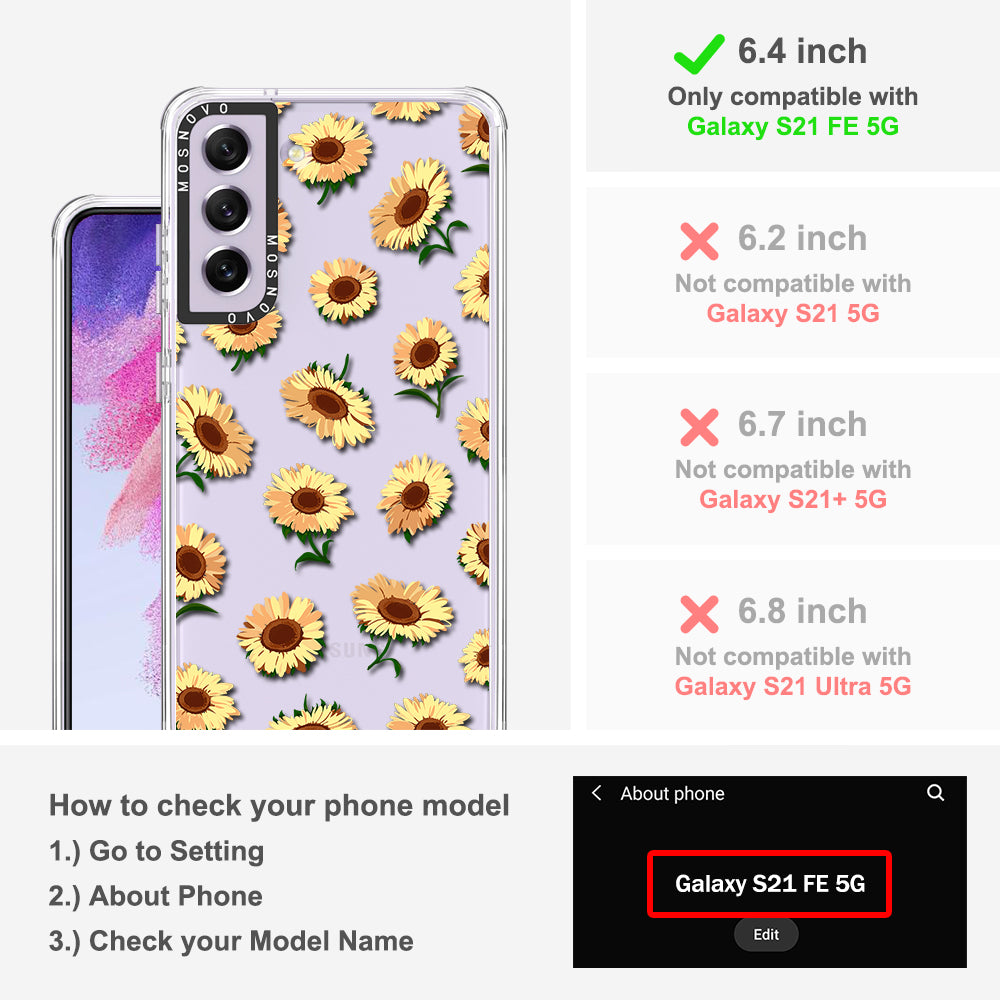Sunflowers Phone Case - Samsung Galaxy S21 FE Case