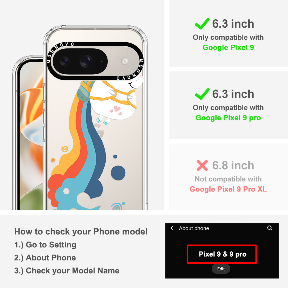 Rainbow Unicorn Phone Case - Google Pixel 9 Case
