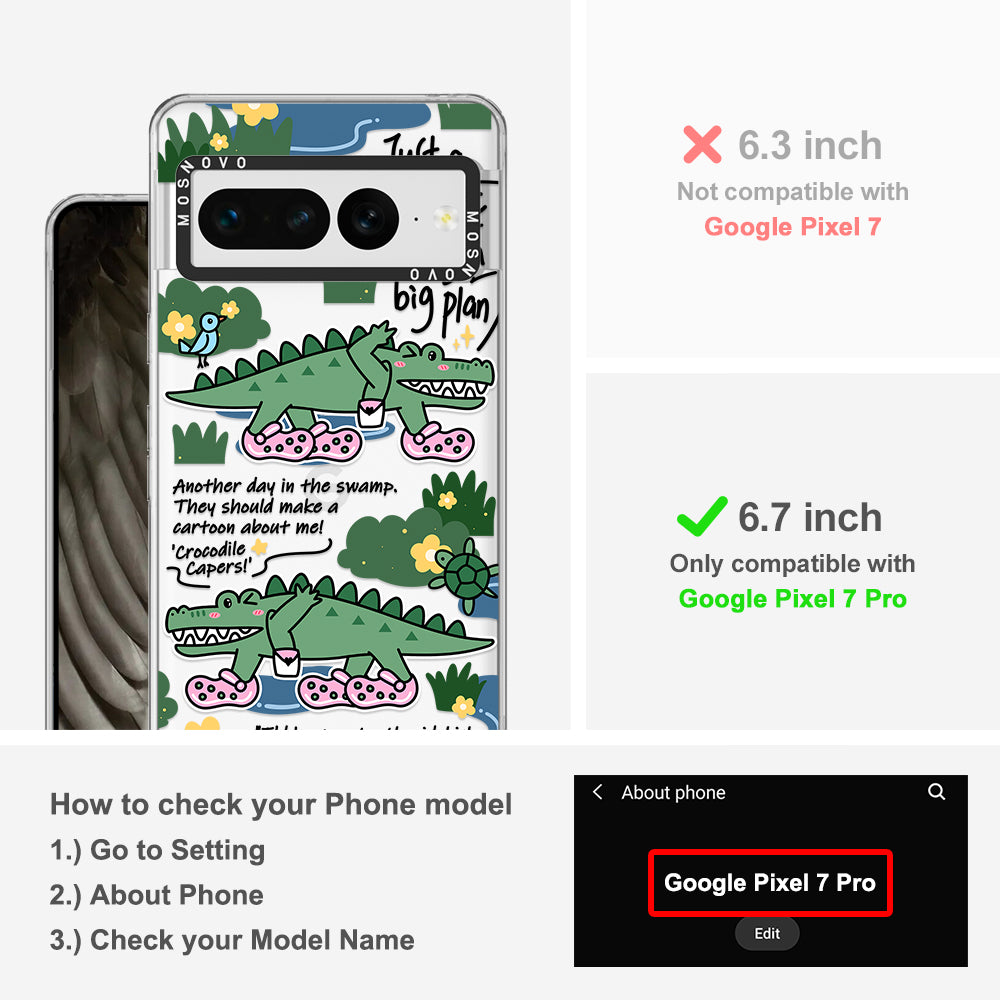 Croc with Big Plan Phone Case - Google Pixel 7 Pro Case