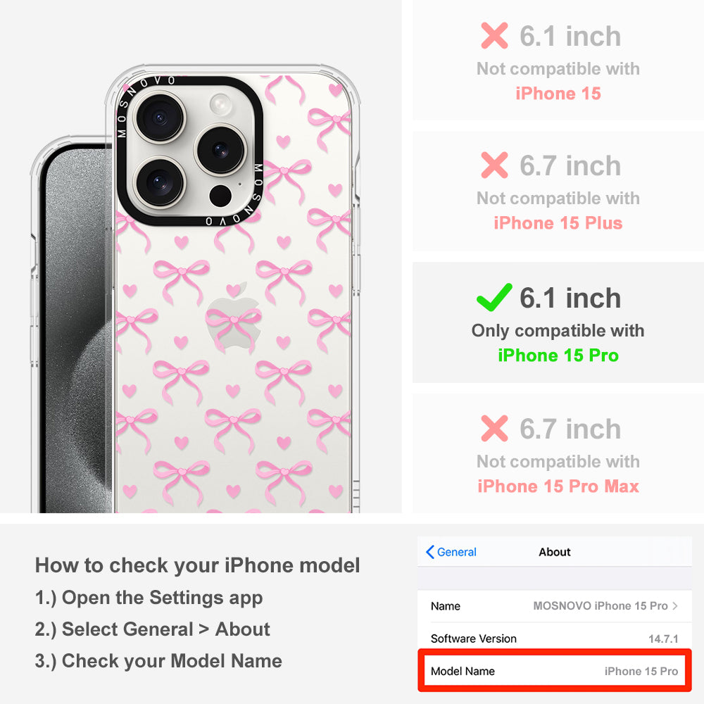 Bowtiful Love Phone Case - iPhone 15 Pro Case