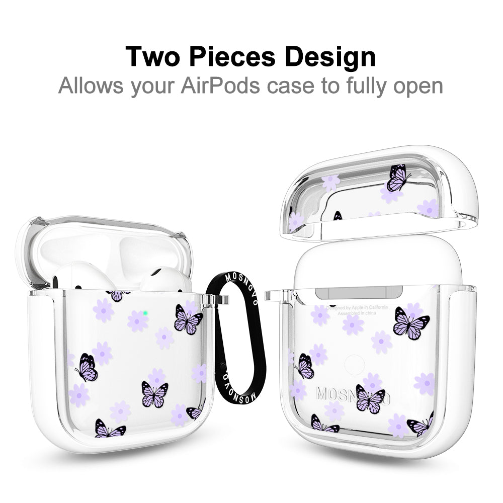 Lilac Butterfly AirPods 1/2 Case