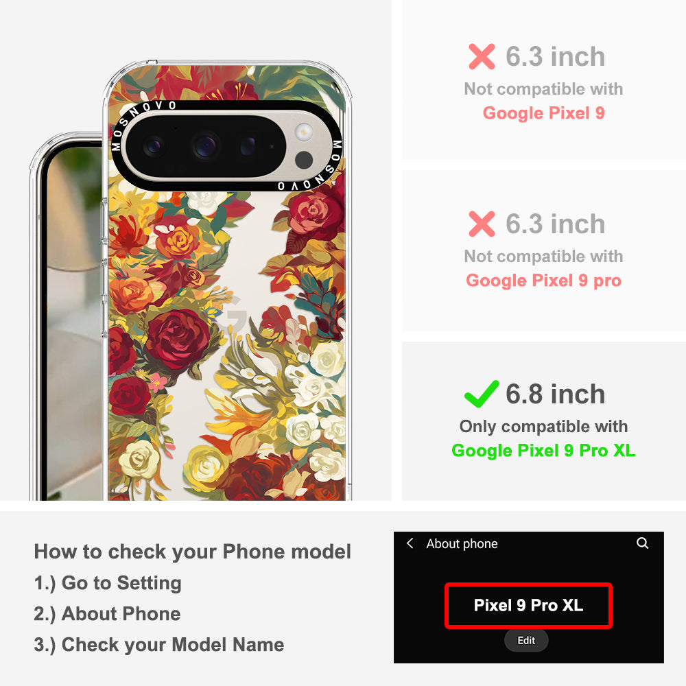 Vintage Flower Garden Phone Case - Google Pixel 9 Pro XL Case