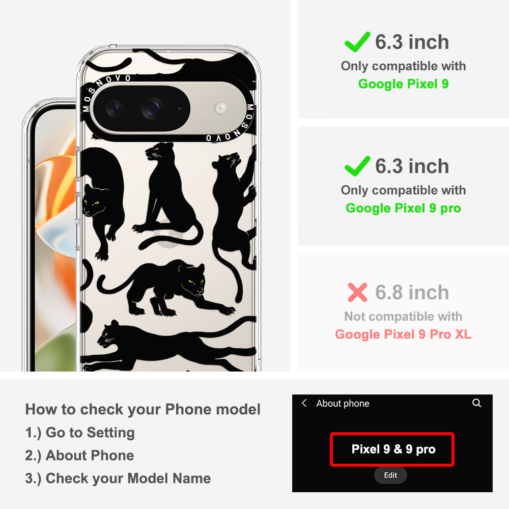 Black Panther Phone Case - Google Pixel 9 Pro Case