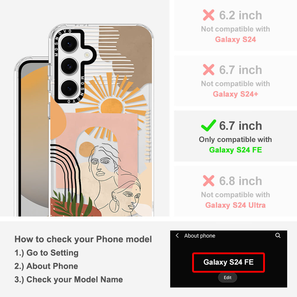 Modern Collage Art Phone Case - Samsung Galaxy S24 FE Case - MOSNOVO