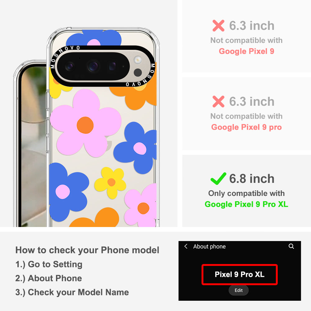 60's Groovy Flower Phone Case - Google Pixel 9 Pro XL Case