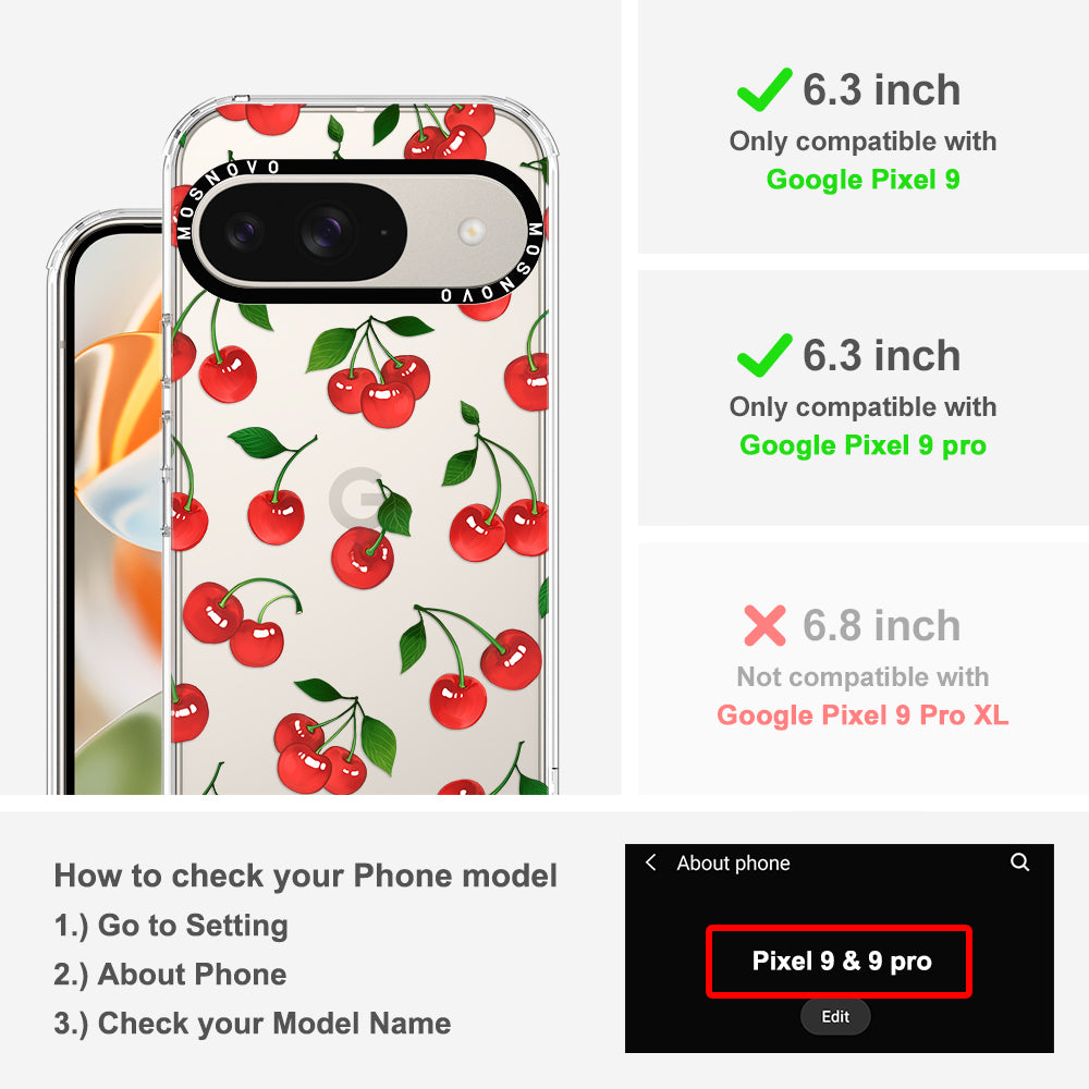 Cute Cherry Phone Case - Google Pixel 9 Case