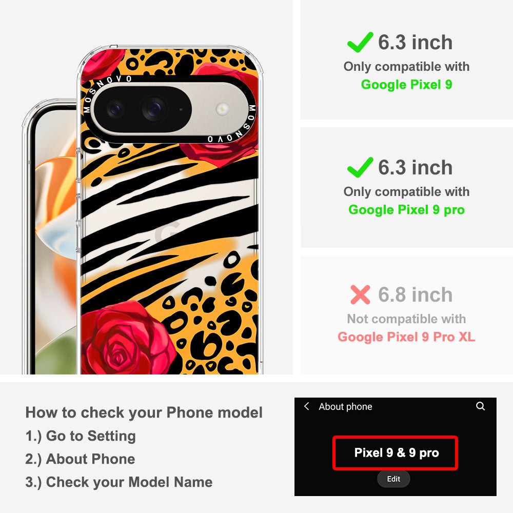 Wild Floral Leopard Phone Case - Google Pixel 9 Pro Case