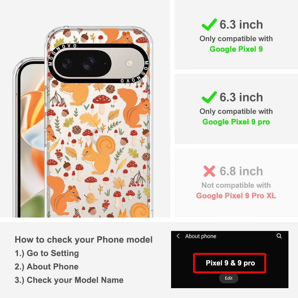 Autumn Squirrel Phone Case - Google Pixel 9 Pro Case