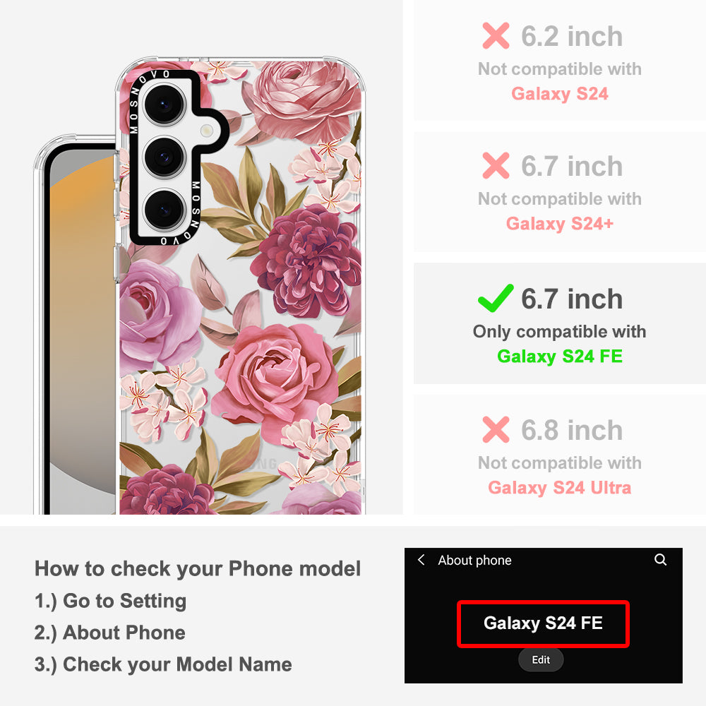 Blossom Flowe Floral Phone Case - Samsung Galaxy S24 FE Case - MOSNOVO