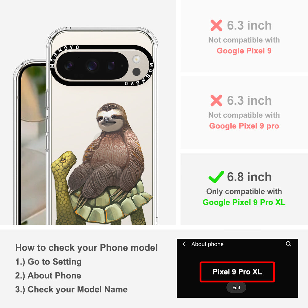 Sloth Turtle Phone Case - Google Pixel 9 Pro XL Case