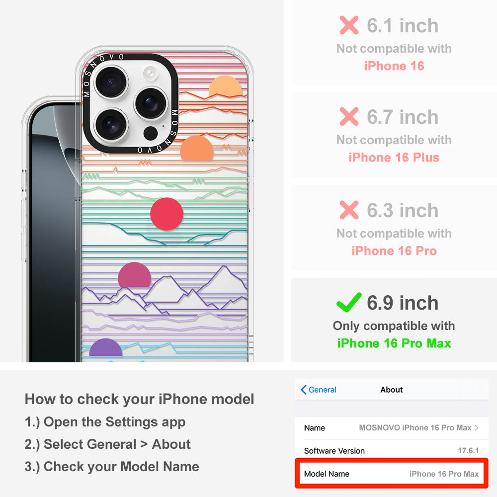 Sunset Phone Case - iPhone 16 Pro Max Case - MOSNOVO