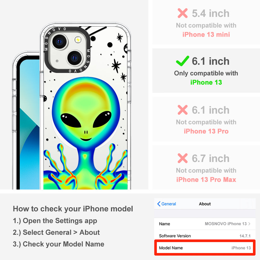 Alien Piece Phone Case - iPhone 13 Case