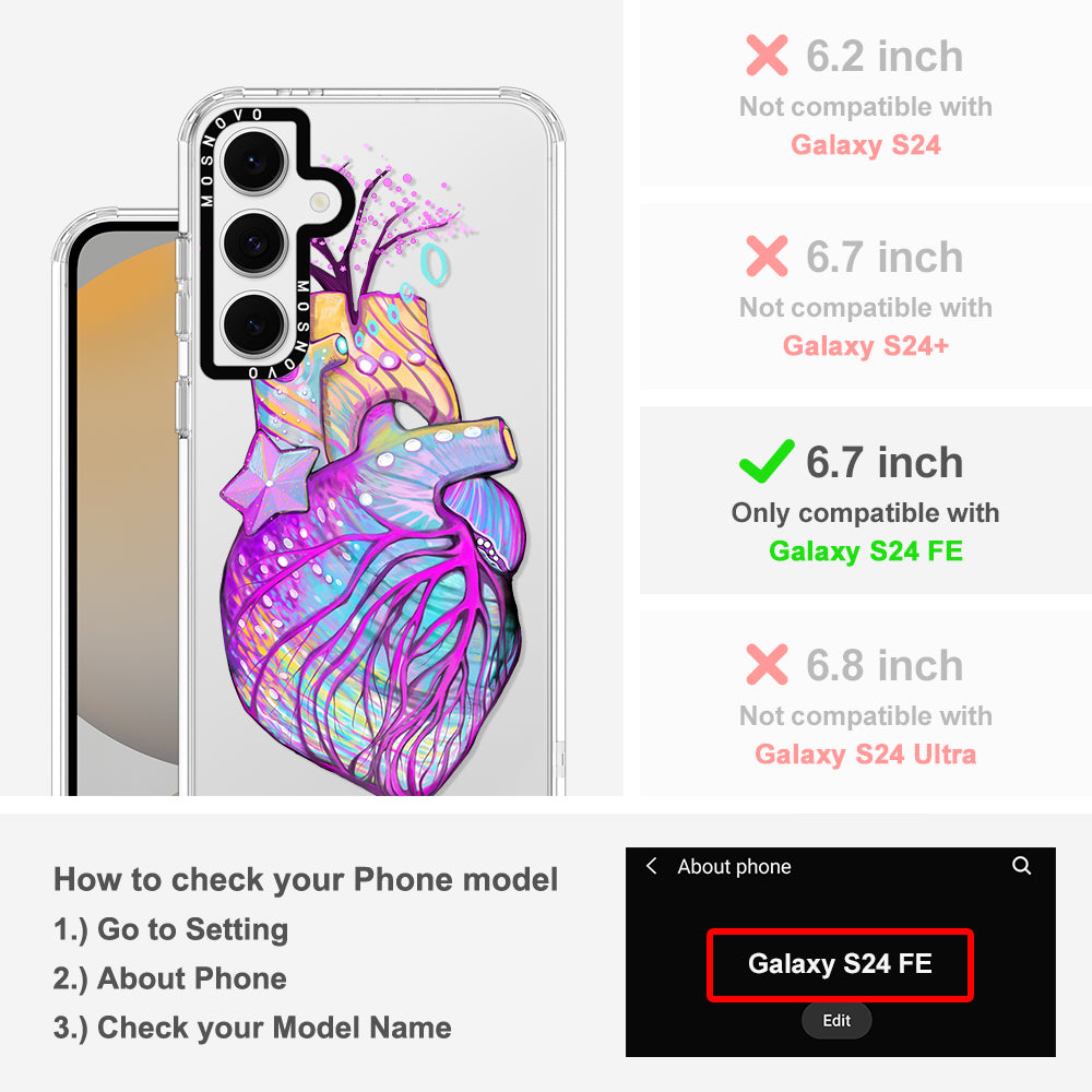 The Heart of Art Phone Case - Samsung Galaxy S24 FE Case - MOSNOVO