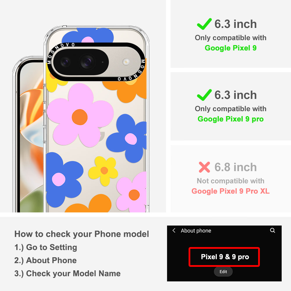 60's Groovy Flower Phone Case - Google Pixel 9 Case