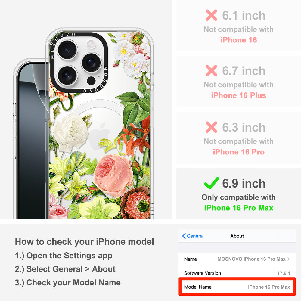 Botanical Garden Phone Case - iPhone 16 Pro Max Case - MOSNOVO