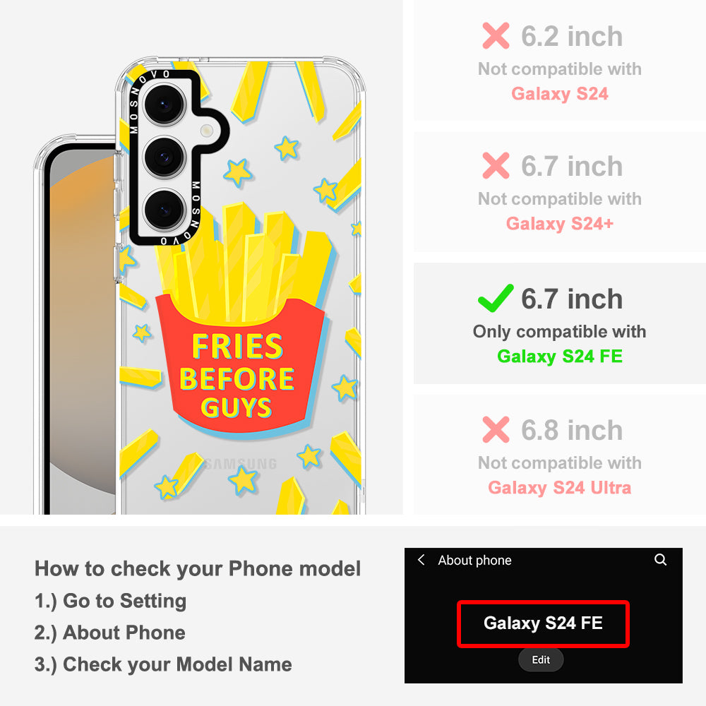 Fries Before Guys Phone Case - Samsung Galaxy S24 FE Case - MOSNOVO