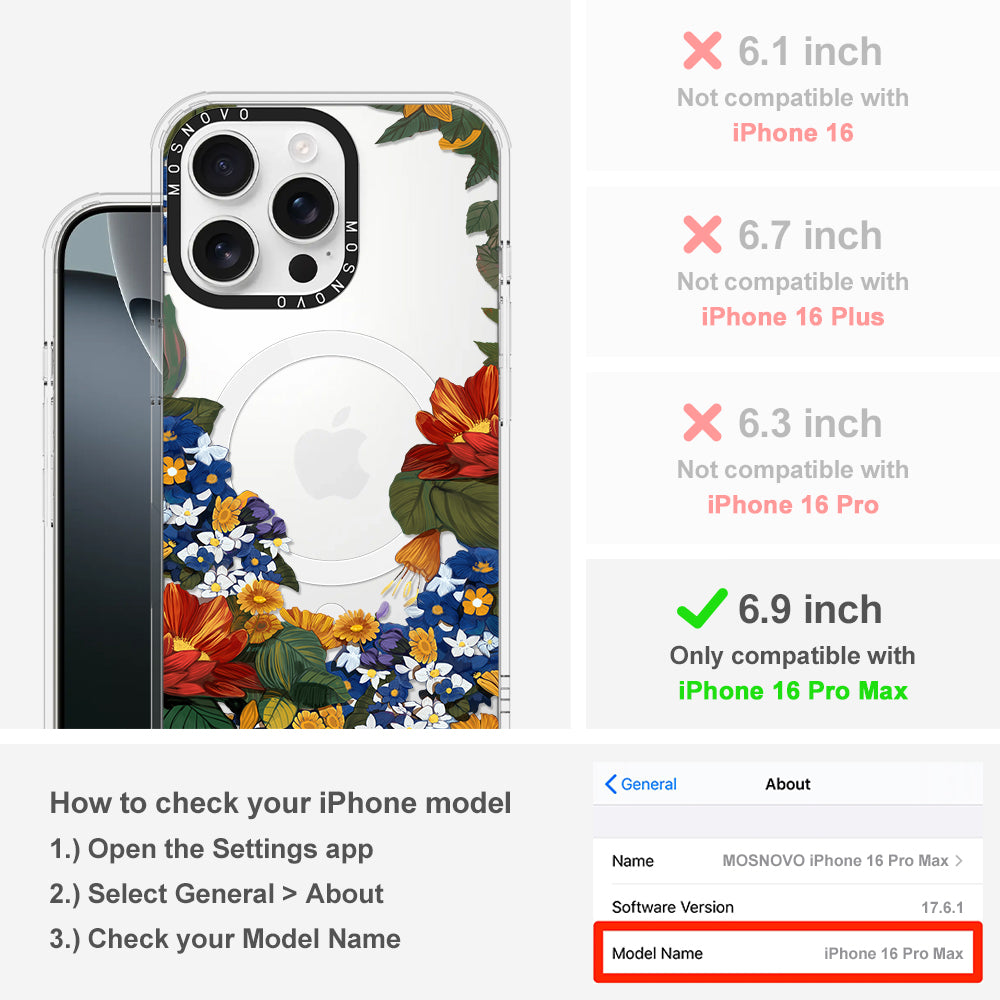 Summer Garden Phone Case - iPhone 16 Pro Max Case - MOSNOVO