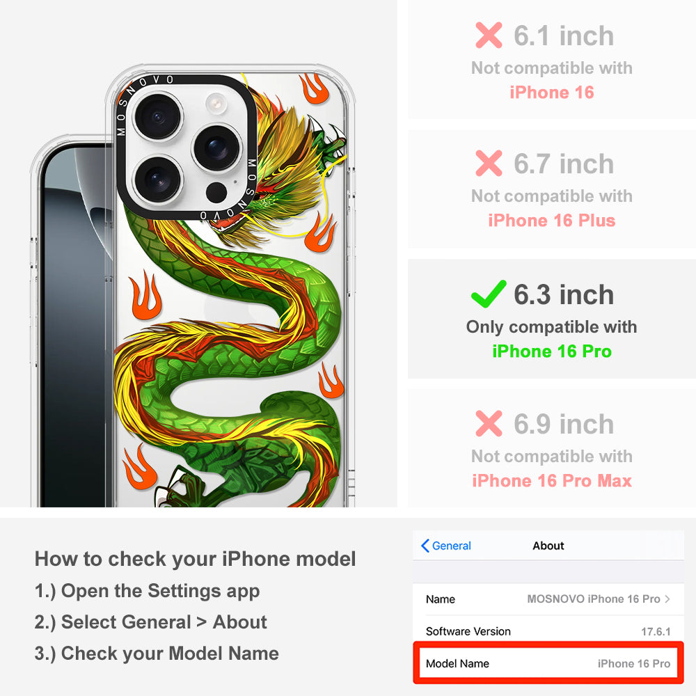 Dragon Phone Case - iPhone 16 Pro Case - MOSNOVO