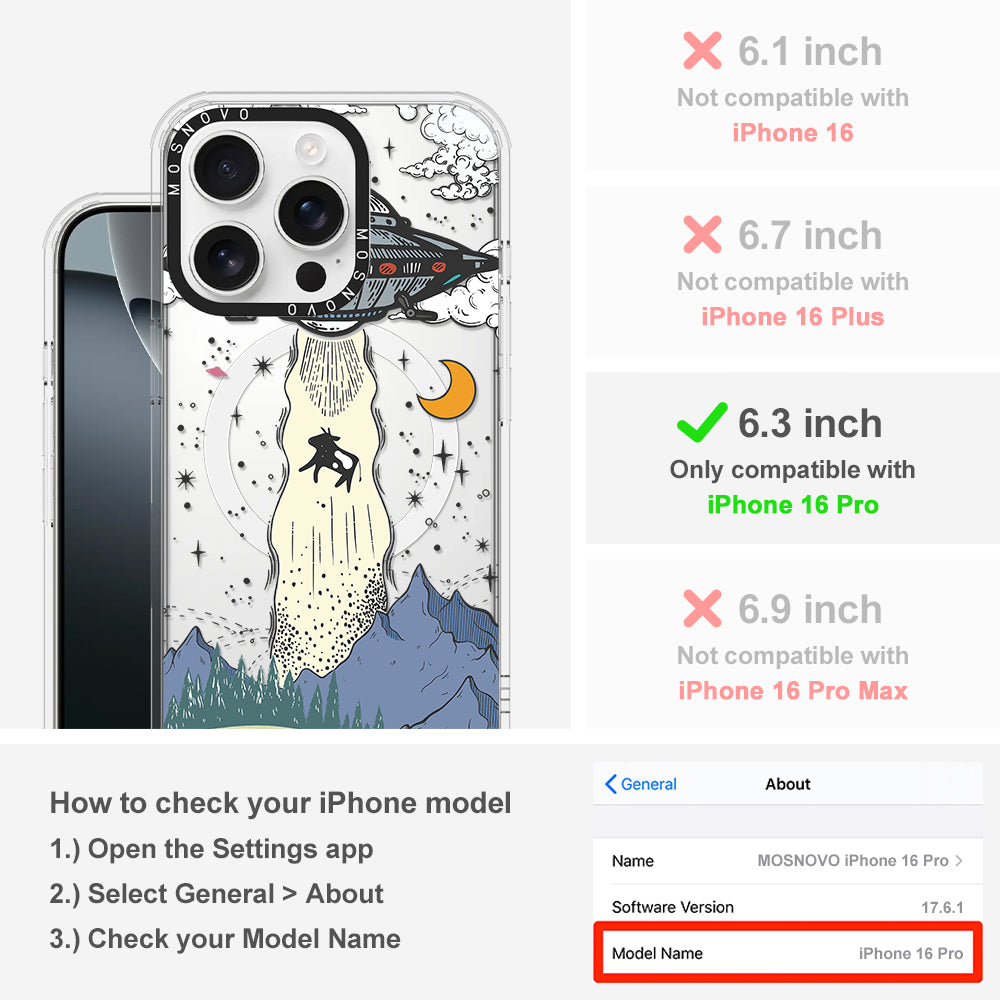 UFO Phone Case - iPhone 16 Pro Case - MOSNOVO