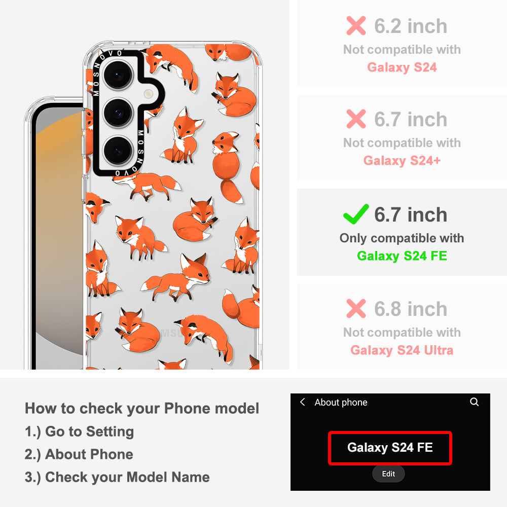 Fox Phone Case - Samsung Galaxy S24 FE Case - MOSNOVO