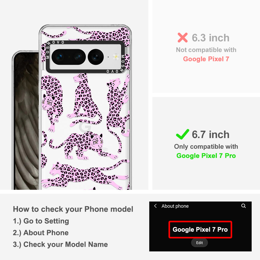 Pink Leopard Phone Case - Google Pixel 7 Pro Case