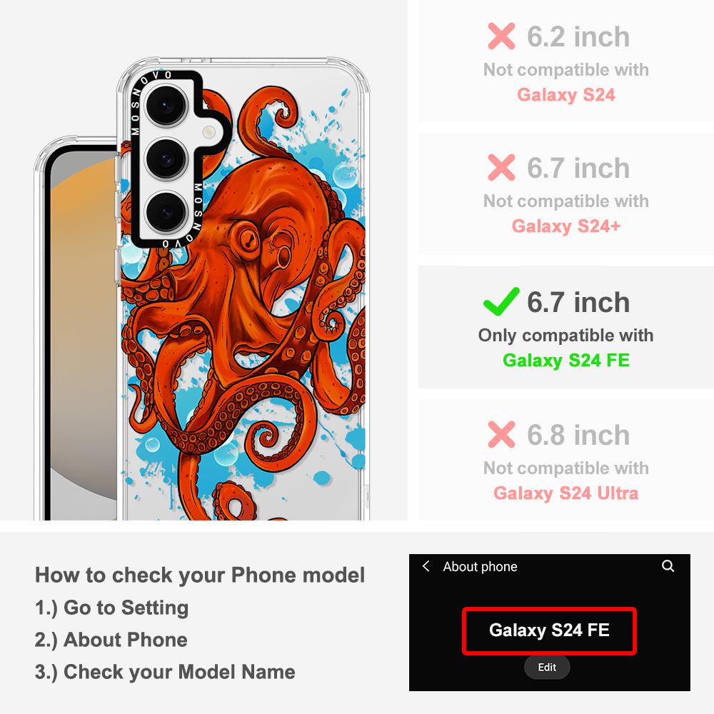 Octupus Phone Case - Samsung Galaxy S24 FE Case - MOSNOVO