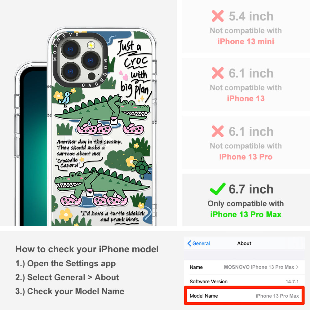Croc with Big Plan Phone Case - iPhone 13 Pro Max Case
