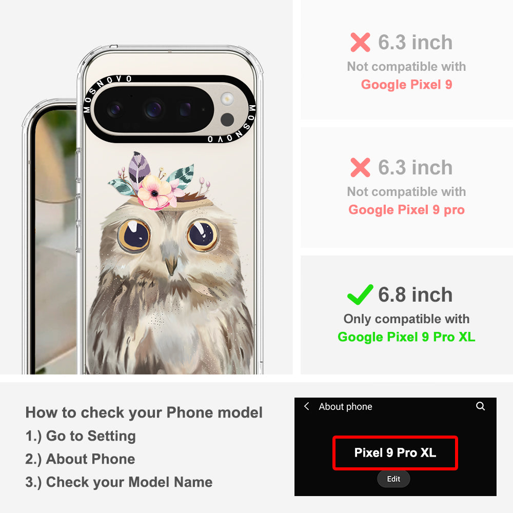 Cute Owl Phone Case - Google Pixel 9 Pro XL Case